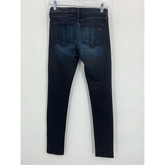Rag & Bone Skinny Jeans Darkpool (Deep Indigo) Size 25 W1502K520 - Picture 3 of 6